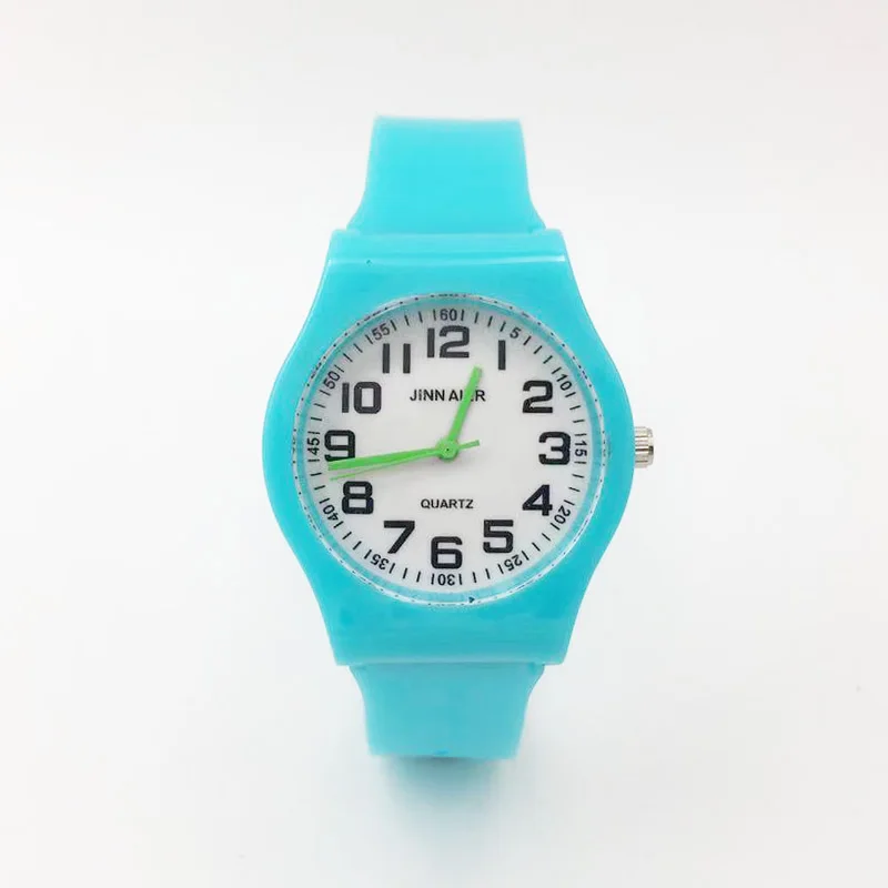 Часы наручные женские с мягким желеобразным ремешком кварцевые повседневные для