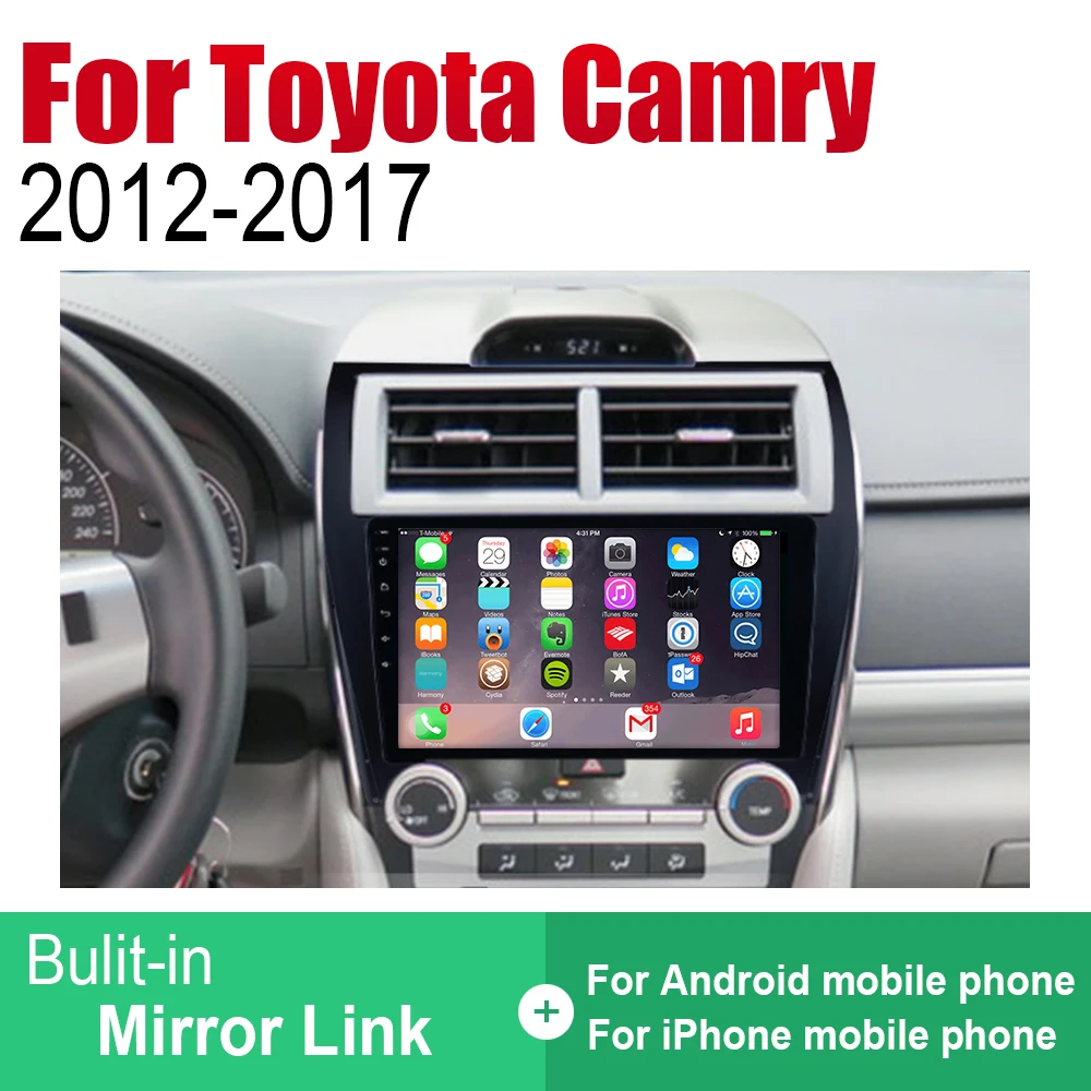 Автомагнитола 2 Din Android Автомобильный плеер для Toyota Camry 2012 2013 2014 2016 2015 2017