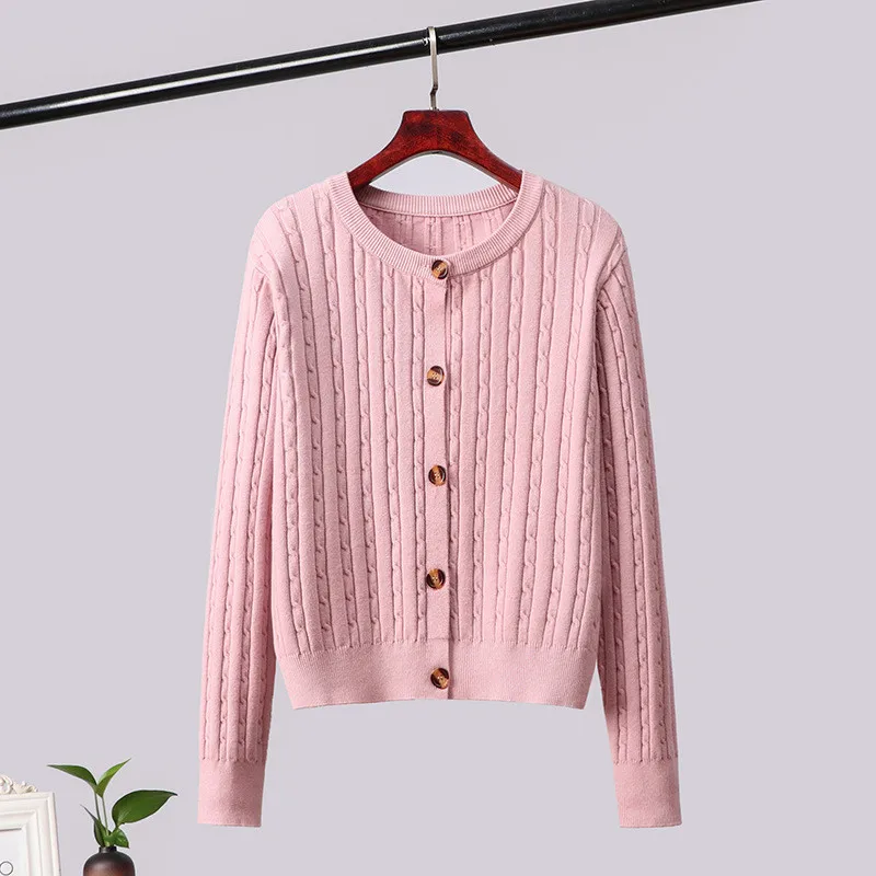 Элегантный осенне-зимний женский свитер вязаный кардиган ретро куртка женская