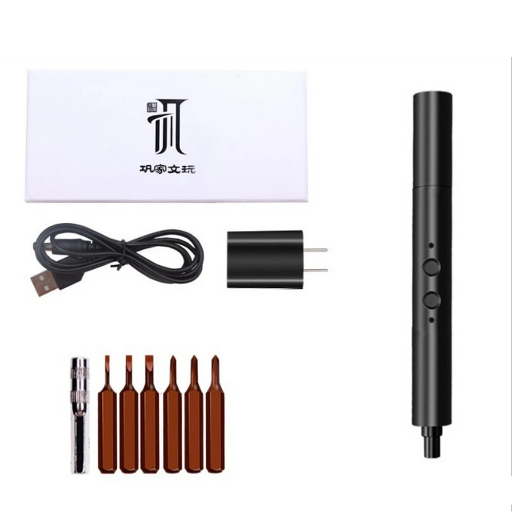 Мини Беспроводная электрическая отвертка набор перезаряжаемых аккумуляторных