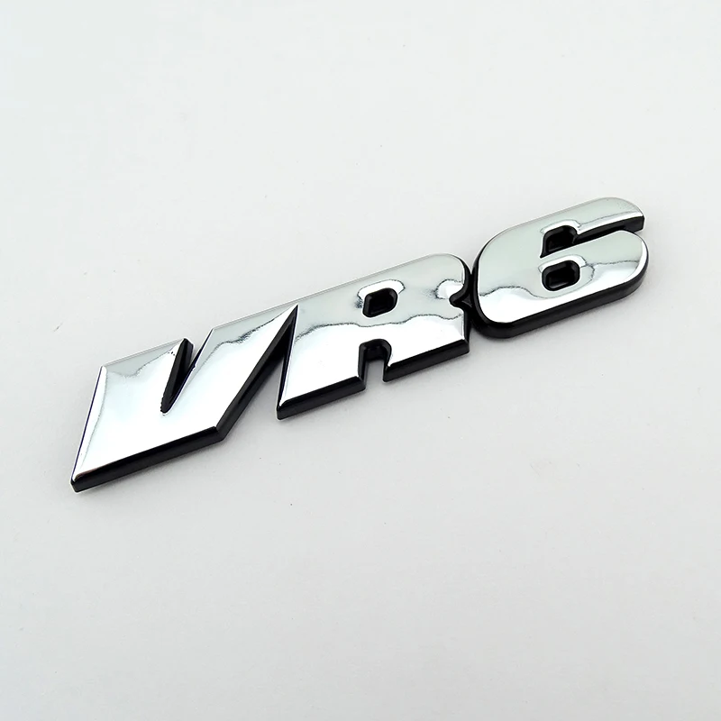 VR6 3D adesivo per auto tatuaggio Golf GTI MK3 posteriore cromato distintivo emblema sfiato GLX emblema del bagagliaio per Jetta