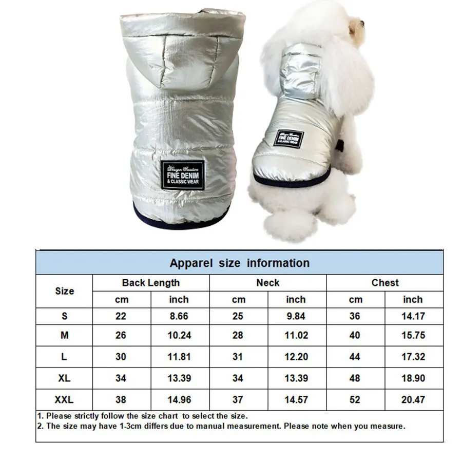 Зимняя куртка для собак Одежда щенков костюм животных пальто джинсовый Чихуахуа