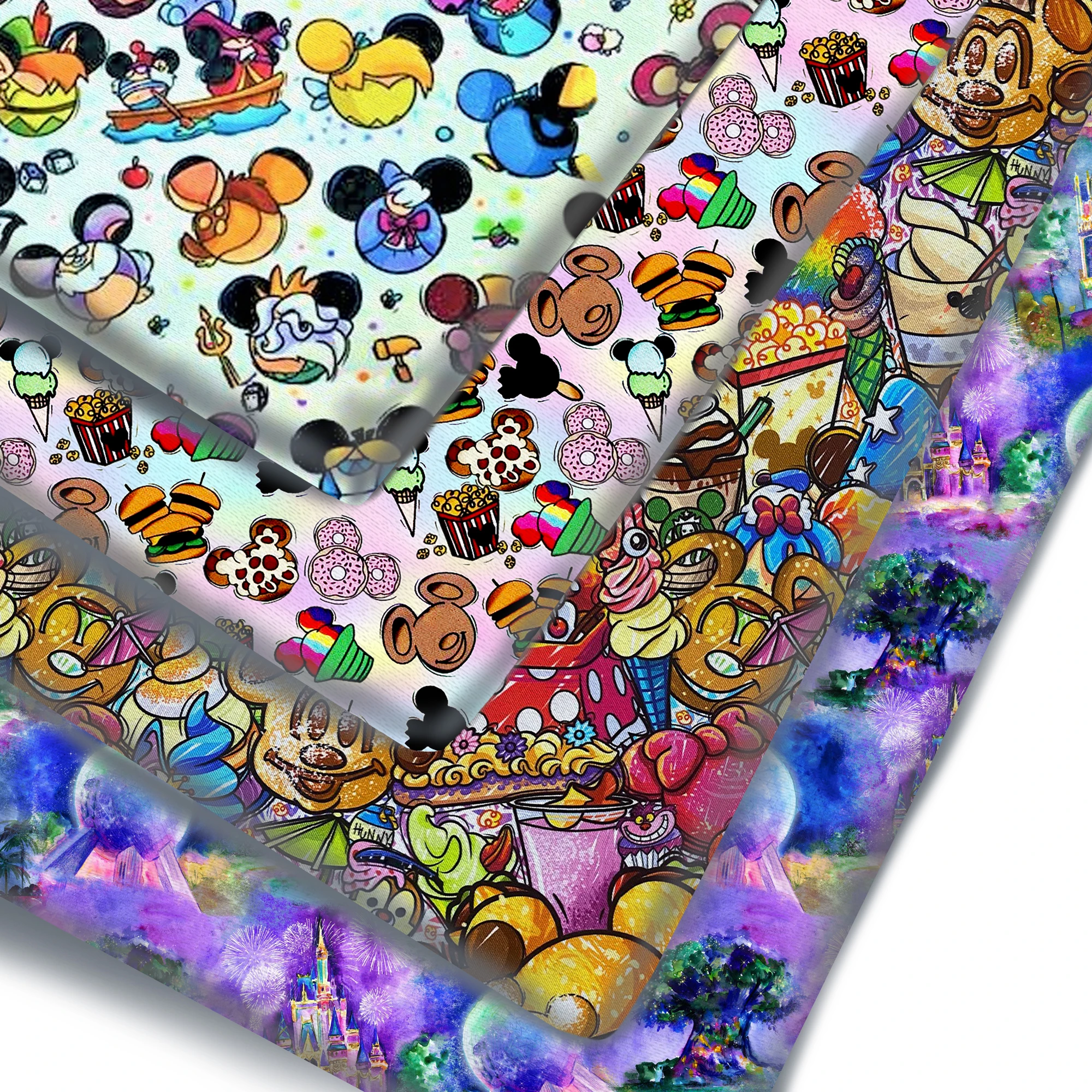 Половинчатая ткань из полиэстера и хлопка хлопчатобумажная с принтом животных