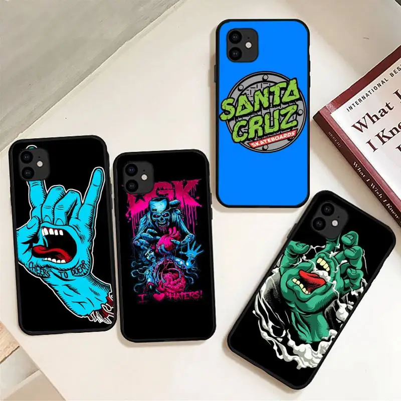 

Santa Cruz Skateboards Phone Case for iphone 12 13 Mini SE 2020 5 5S 6 6S Plus 7 8 Plus X XR XS 11 Pro Max Fundas Coque cover