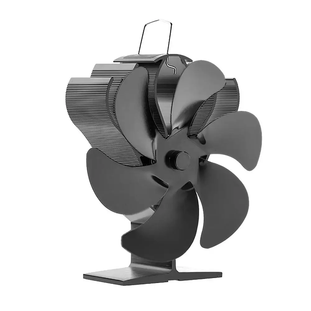 

Вентилятор для дровяной плиты с 6 лопастями, бесшумный, с питанием от нагрева, для деревянной горелки, камина, небольшой экологически чистый ...