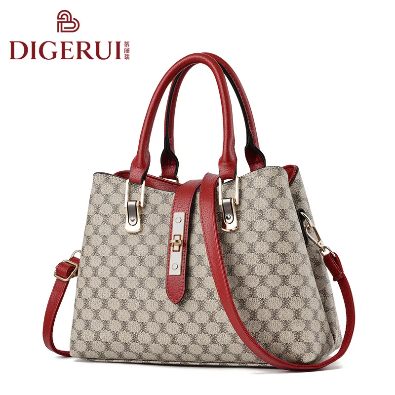 

new casual women's bag autumn and winter fashion luxury handbag PU zipper lock one-shoulder stiletto bag purses and handbags