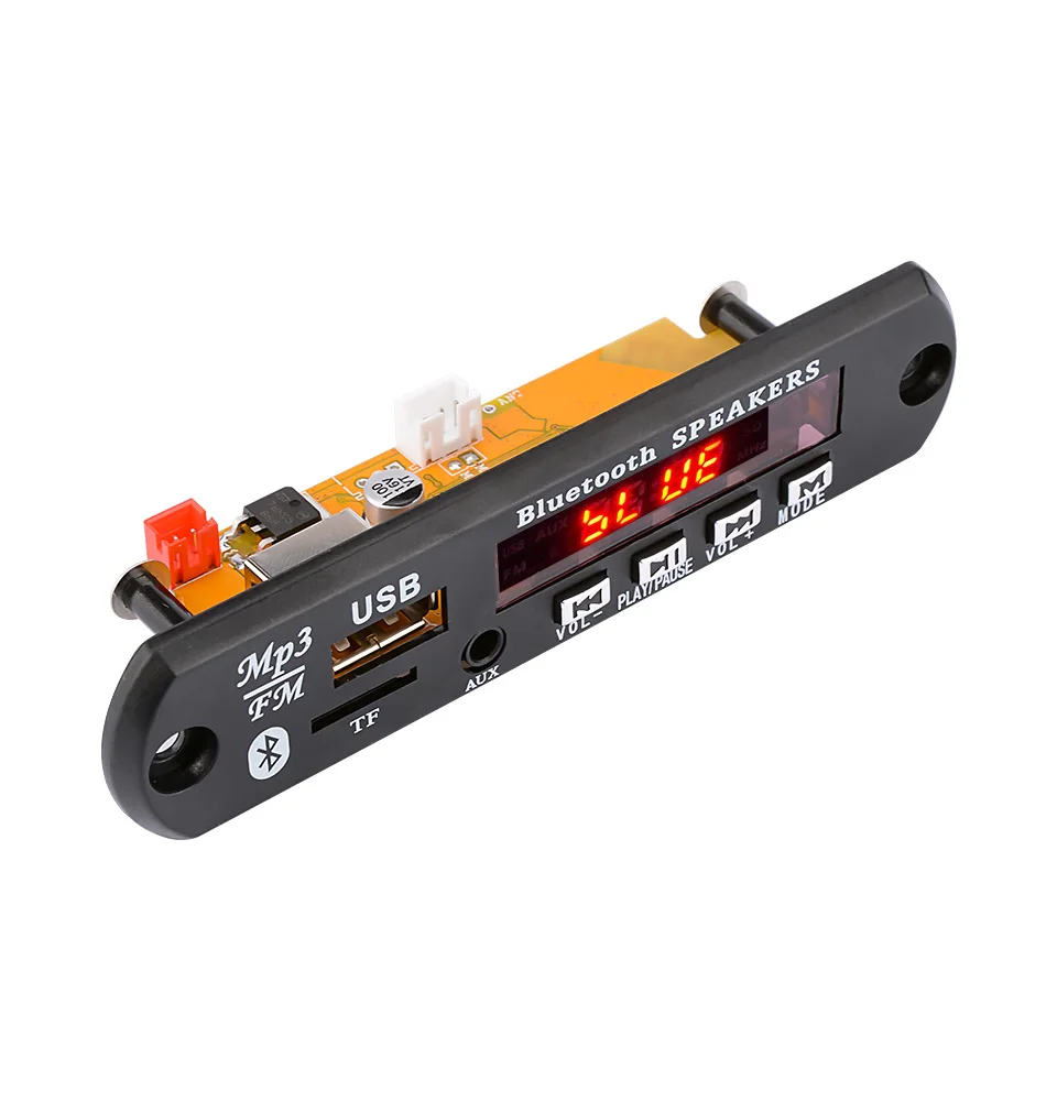 AIYIMA DC12V/5 В MP3 декодер плата Bluetooth 4,2 аудио декодирование APE FLAC MP3 WMA WAV TF USB звук Aux микрофон DIY модуль