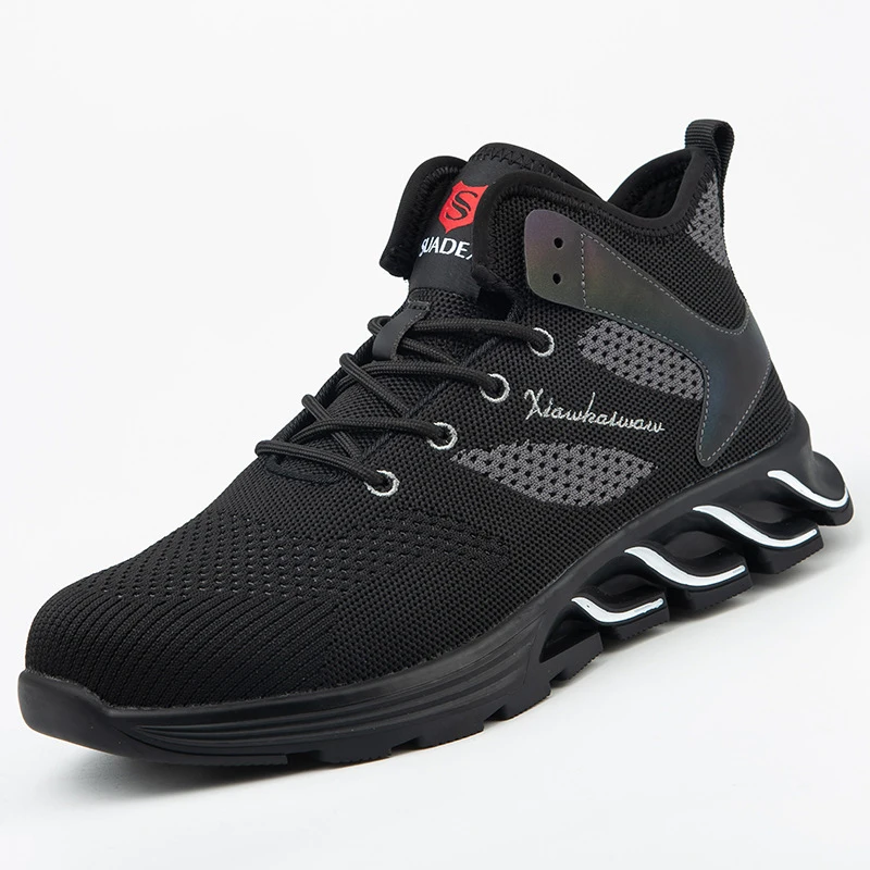 

Men's Boots Light and Comfortable Work Shoes Anti Smash and Stab Steel Safety Boots Outdoor Protective Shoes