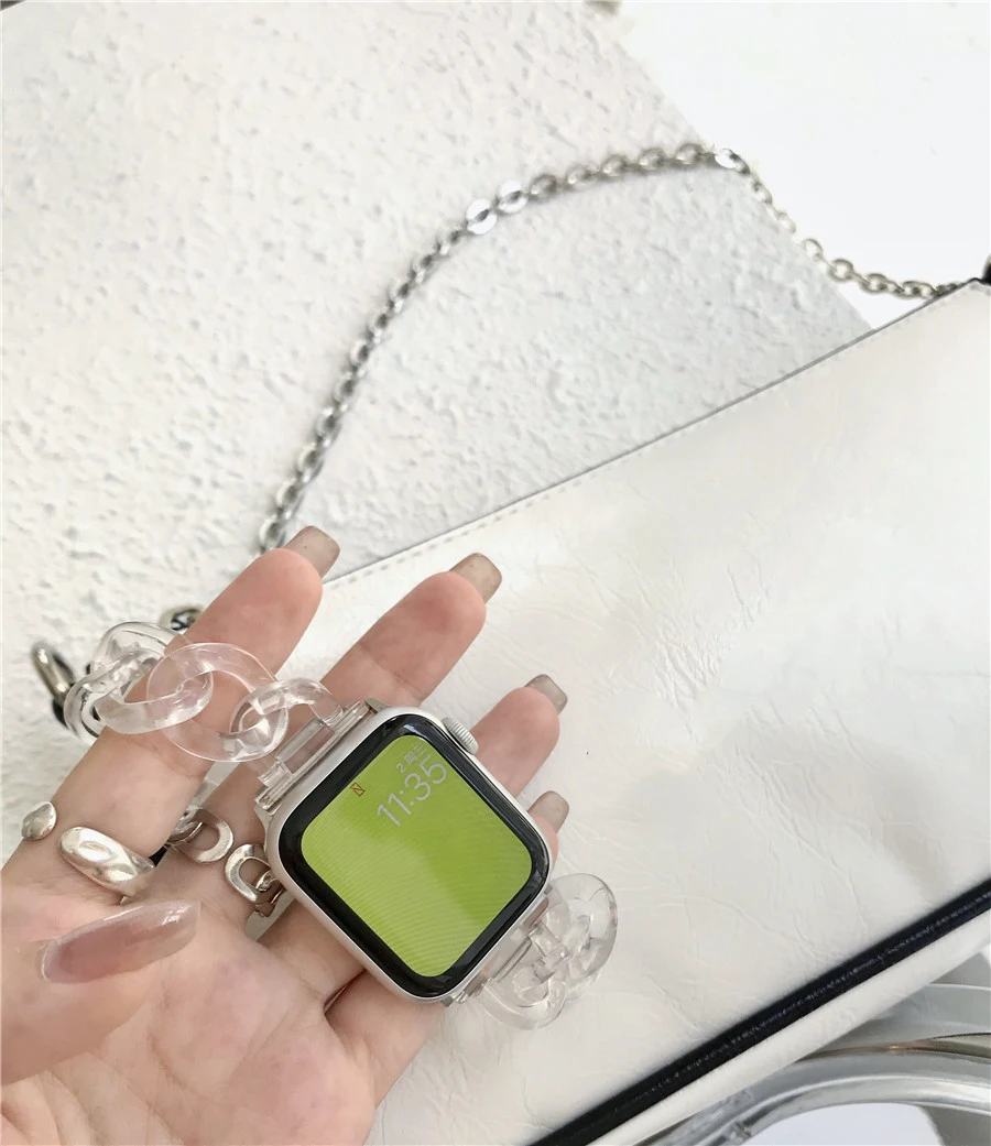 Fashion Luxury Bracelet for Apple Watch Series 6 5 4 3 2 1 SE Watchband for Iwatch 38 40 42 44MM Women Band Accessories