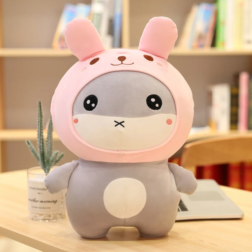 20cm pink doll Распродажа подушка для хомяка, пудинга, сумка из 5 шт., мини-игрушка для хомяка, кукла мышка, динозавр, животное, пудинг, подушка для закусок, мышь, подарок на год - Color: 20cm pink doll