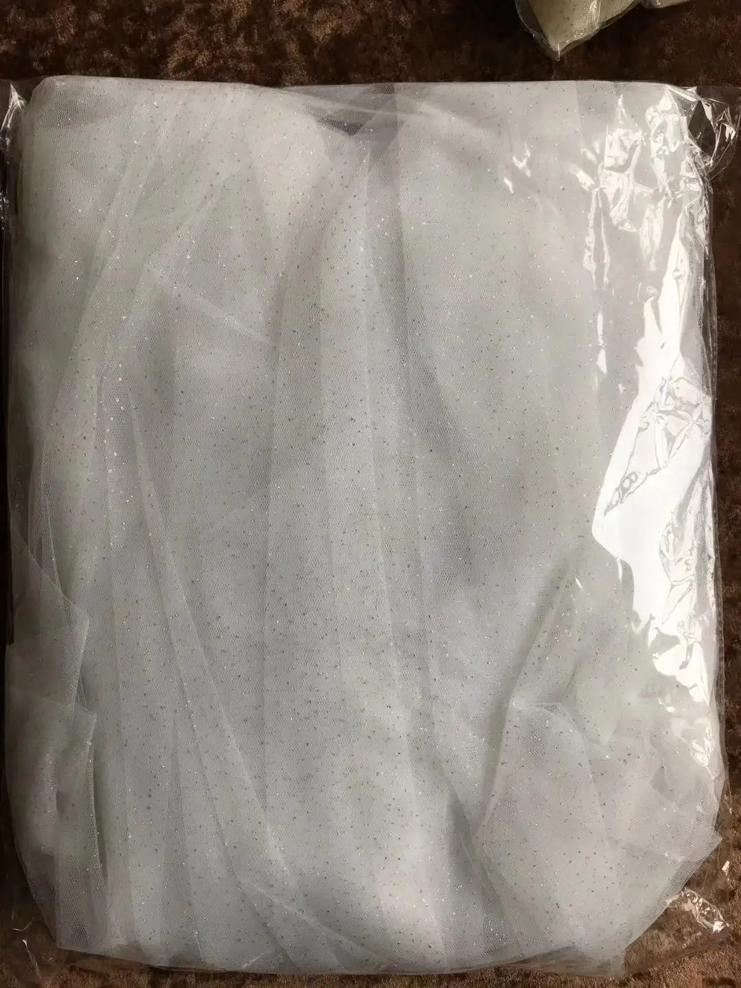 Фата свадебная с блестками Длинная натуральсветильник ым и темным светом для