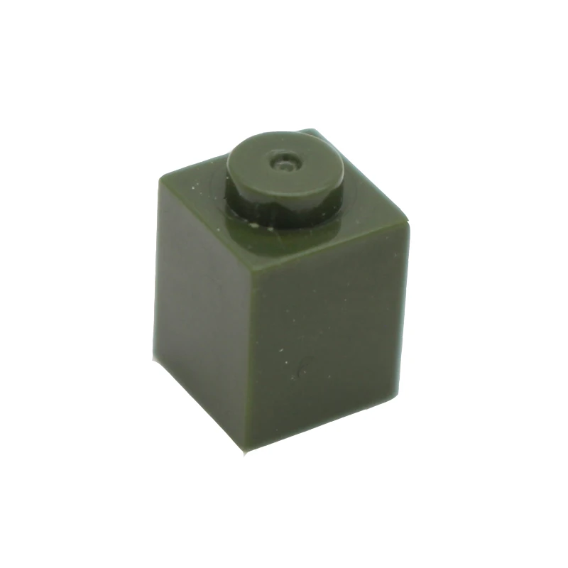 Army green 200pcs Мпц Творческий кирпича 1x1 300" сделай сам" Азов просветить строительные блоки покупательских тележек, оптом, наборы для ухода за кожей Совместимость Собирает Частицы Игрушки для детей - Цвет: Army green 200pcs