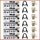 6 шт., Райзер VER010, USB 3,0, PCI-E, Райзер, карта, VER010-X PCI Express, кабель Райзер для видеокарты X16, PCIE Райзер для майнинга биткоинов