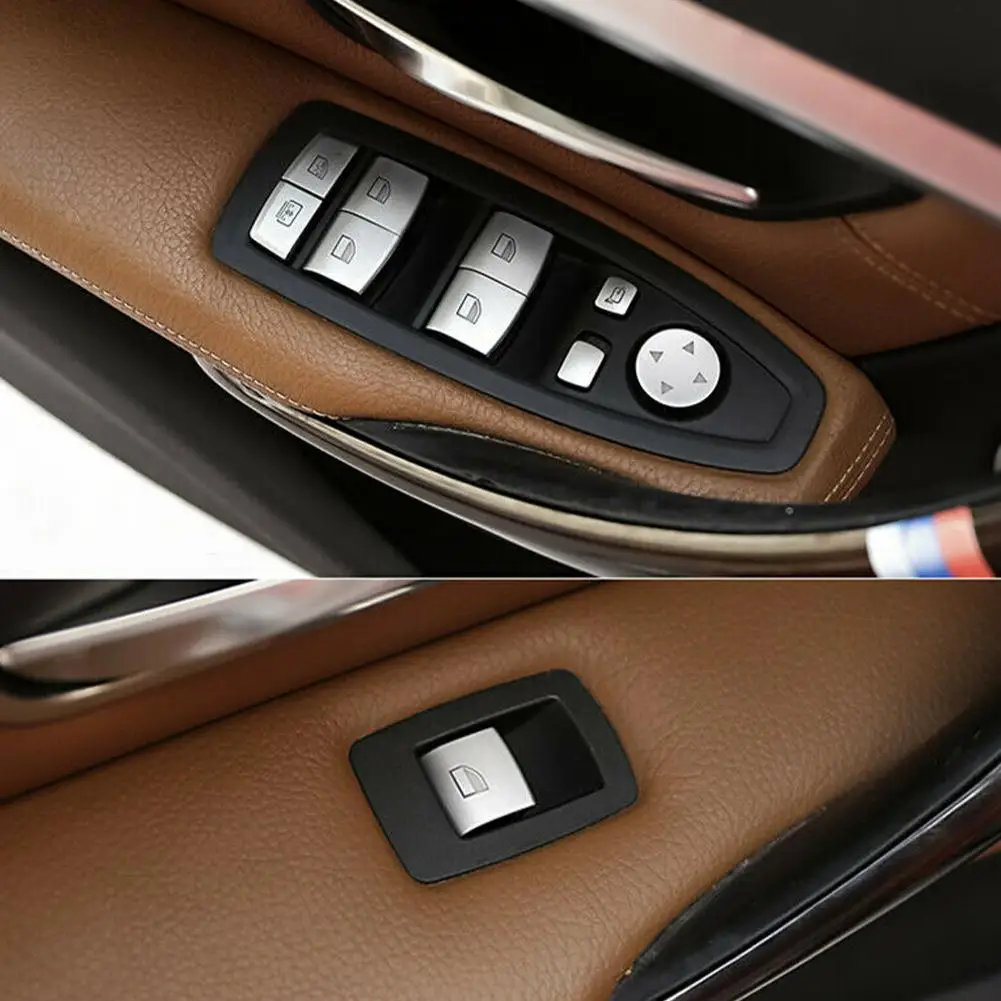 Автомобильный Дверной стеклоподъёмник крышки кнопок отделка интерьера 5
