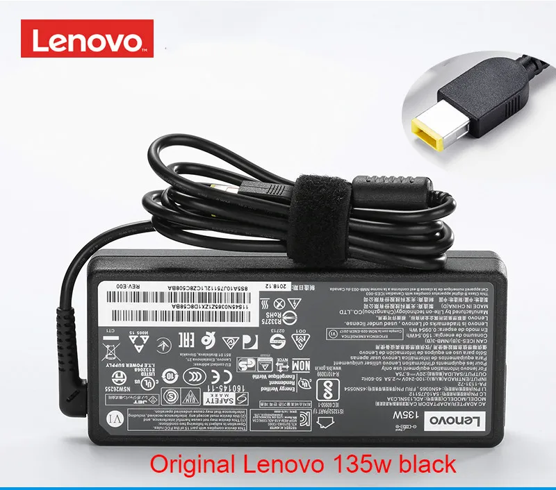 Оригинальный блок питания для ноутбука Lenovo Y50 Y50-70 Y700 T440P T540P W540 135 Вт адаптер