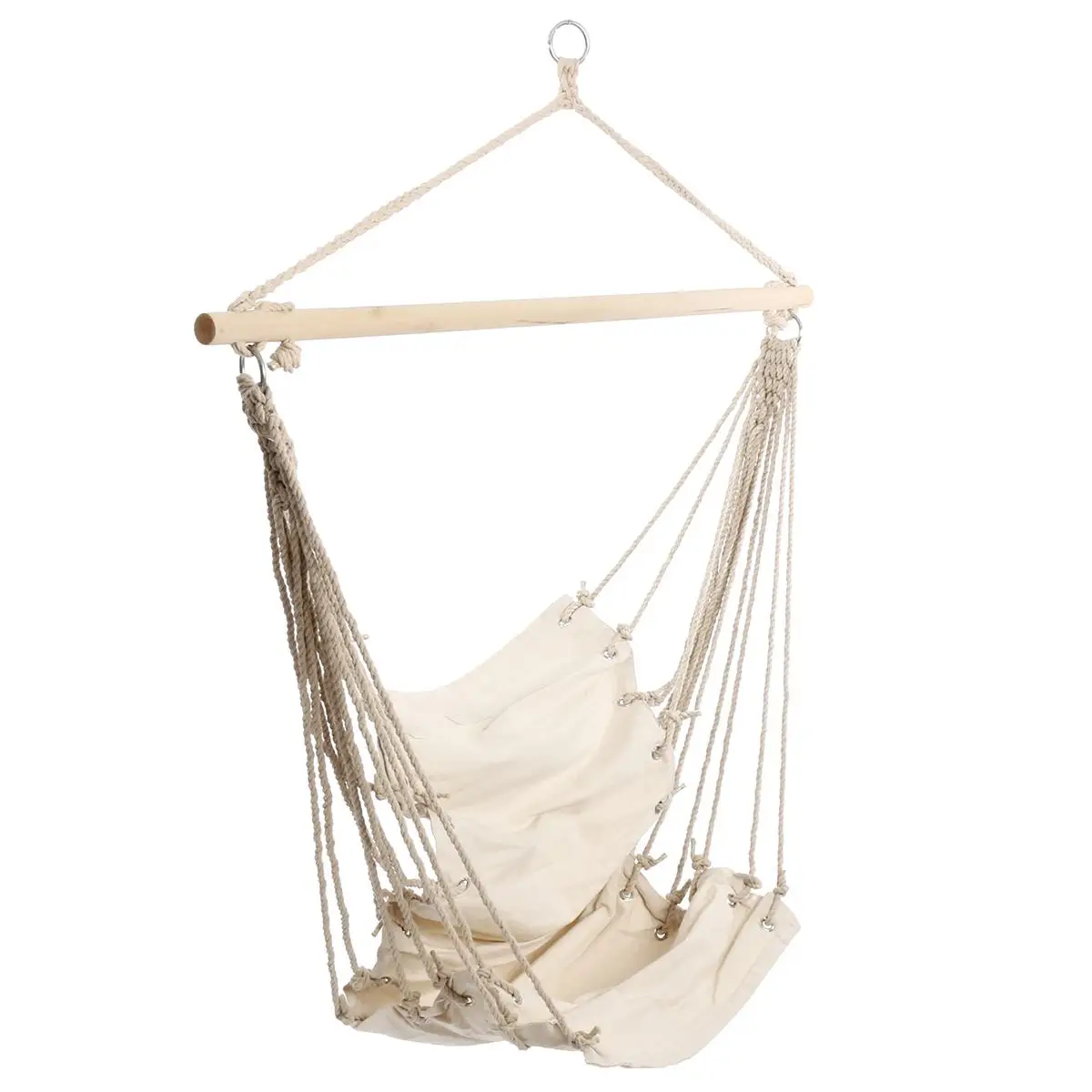 

Portable Garden Hanging Chair Indoor Outdoor Hammock Chairs Travel Hanging Rope Chair Swing 45cmX80cm Camping Swinging Hammocks