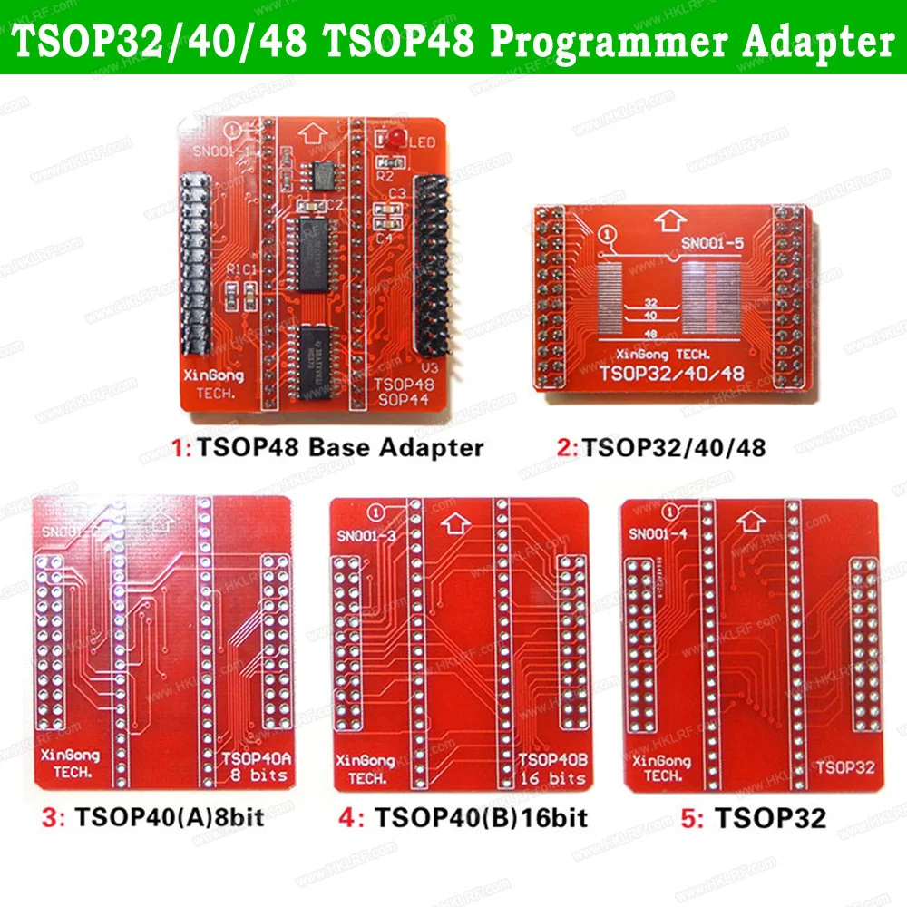 6 шт. программирующий адаптер Minipro TL866 Plus TSOP32 TSOP40 TSOP48 Base TSOP 32 /40/48 | Компьютеры и офис