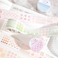 1 roll basic embroidery graphics washi tape diy diary album decorative paper stickers masking tapes