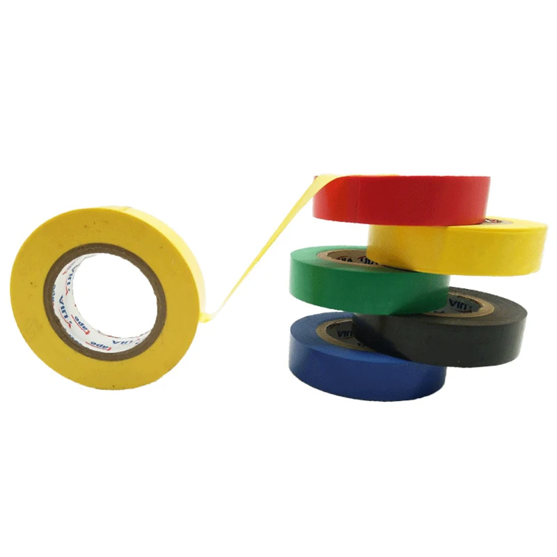 Изоляционная лента пластиковая электрическая водонепроницаемая ПВХ красная