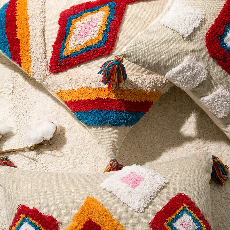 45X45 см квадратная подушка крышка Hand-made Вышивка диван-Подушка Чехол Декор накидки