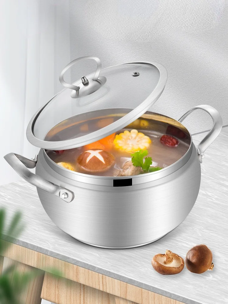 

Steel Soup Pot Multifunctional Cooking Egg Nonstick Breakfast Instant Soup Pot Induction Cooker Sartenes Kitchenware 6