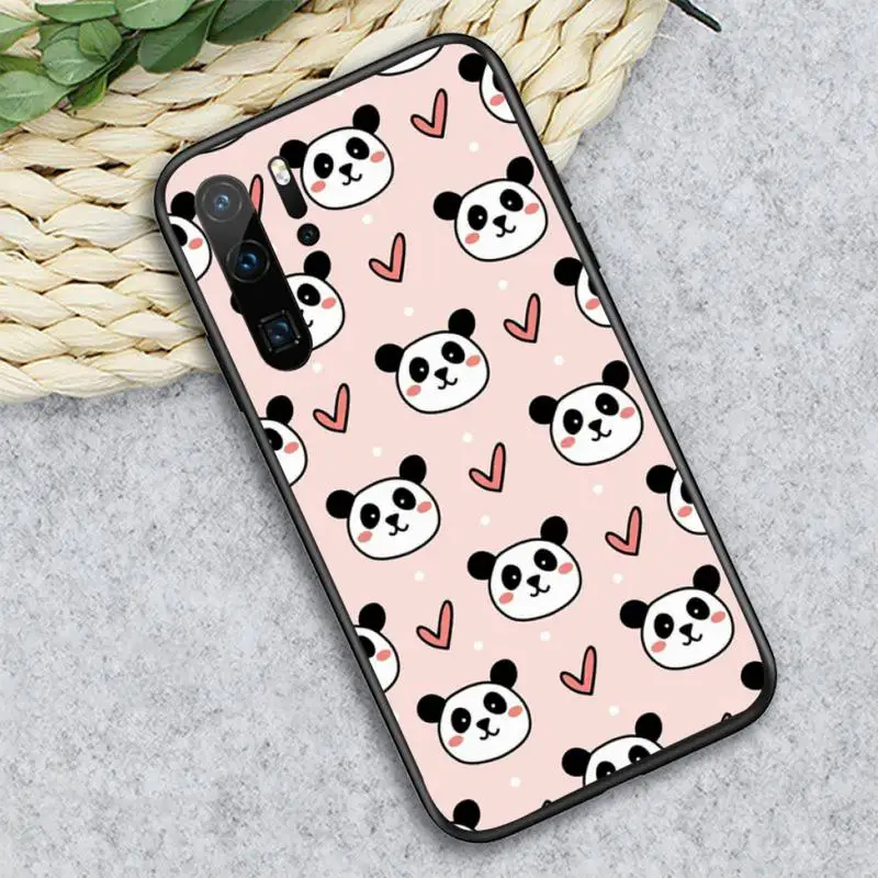 

Cartoon cute animal panda Phone Case For Huawei honor Mate P 10 20 30 40 i 9 8 pro x Lite smart 2019 nova 5t