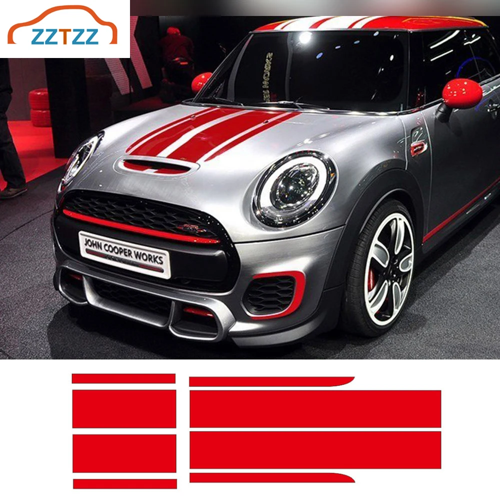 1 комплект автомобильный Стайлинг передний капот задний полосатый крышка