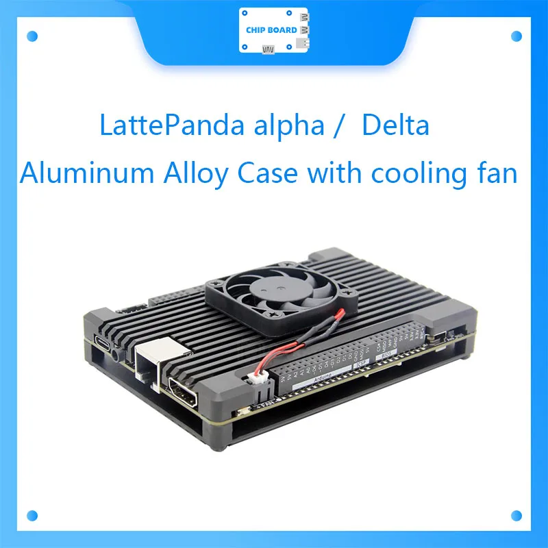 Чехол из алюминиевого сплава с охлаждающим вентилятором для LattePanda alpha / Delta корпус