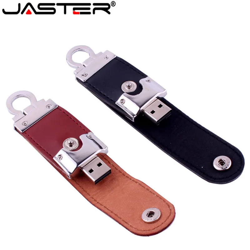 Оптовая продажа кожаный usb флеш накопитель JASTER меховой брелок память 8 ГБ 16 32 64