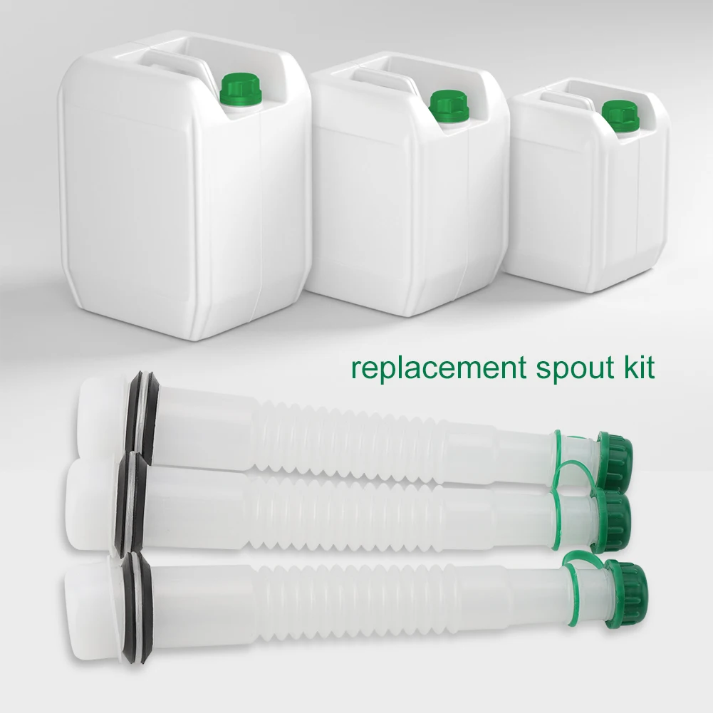 

3 Sets of Replacement Gas Can Fuel Spout Cap Kit Garden Industrial Machinery Refuel Tool(1L)