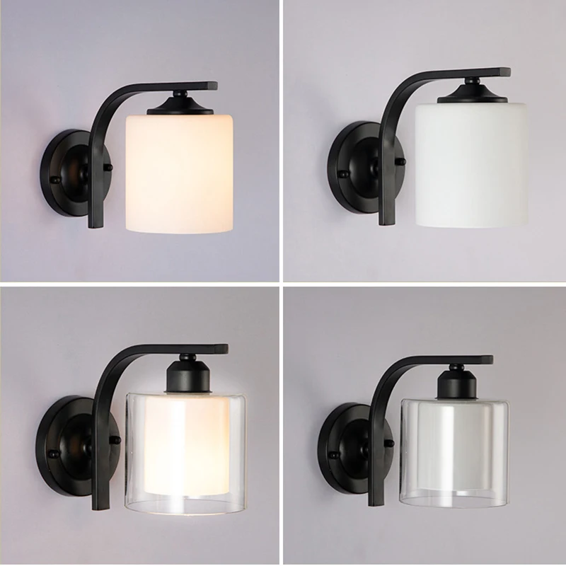 Классический настенный светильник в стиле лофт железная прикроватная лампа для
