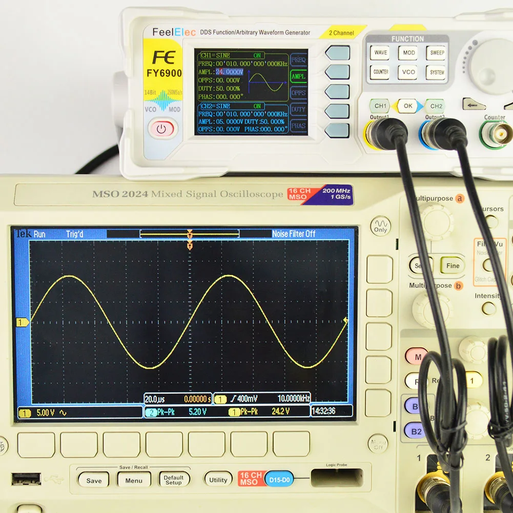 Новые 2 канала DDS генератор сигналов произвольной формы Генератор импульсных