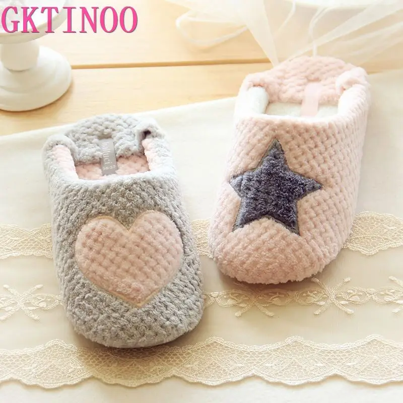 

Women Home Slippers Warm Winter Cute Indoor House Shoes Bedroom Room For Guests Adults Girls Ladies Pink Soft Bottom Flats