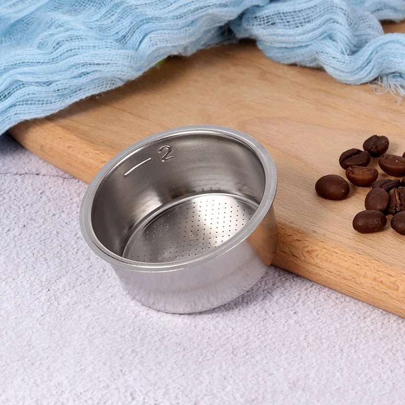 

2 CUP 1 Hole Pressurize Espresso Coffee Filter Coffee Basket Out Diameter 60 Mm Inner Diameter 51mm Espresso Coffee Marker 2 C