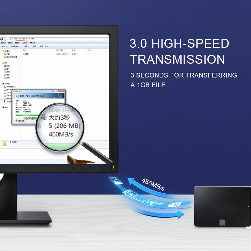 Кабель SATA 3 0 для передачи данных конвертер жесткого диска SSD HDD высокоскоростной