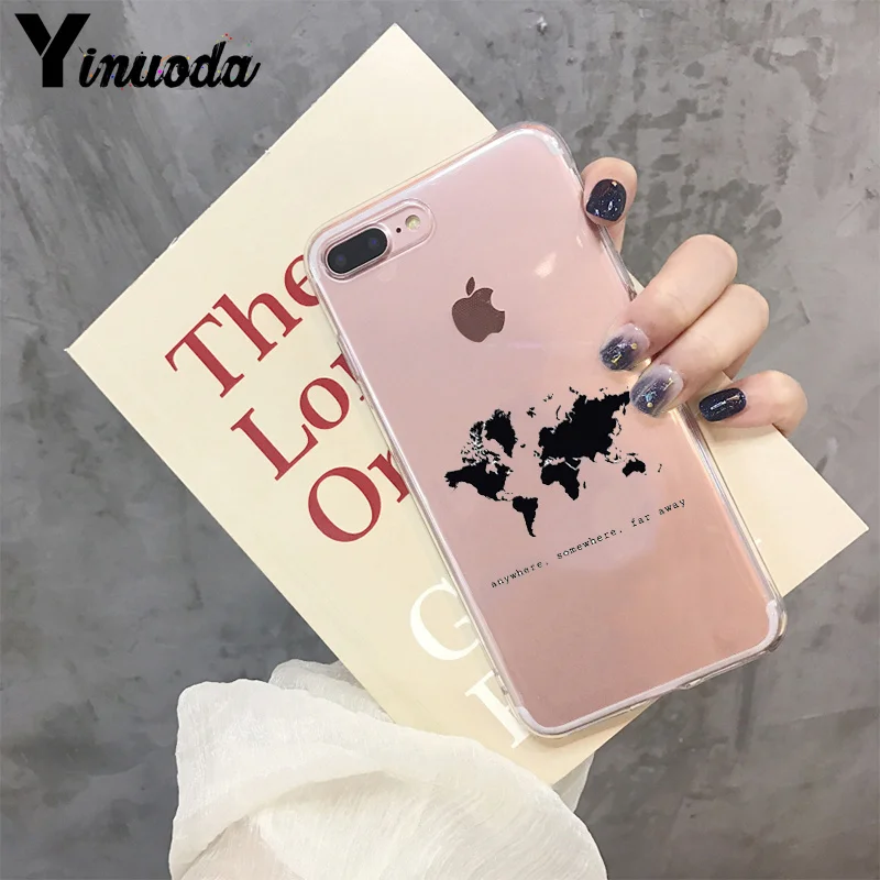 Yinuoda Дорожная карта мира план самолета высокий чехол для телефона iPhone 8 7 6 6S Plus X XS max 10 5 5S SE XR Coque Shell - Цвет: 2