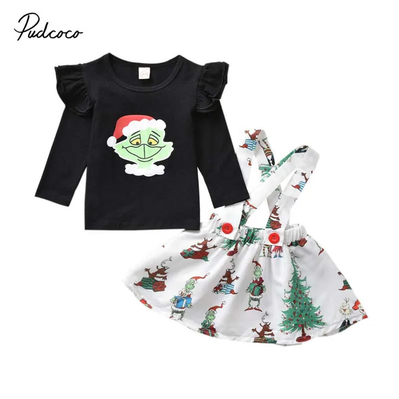 2 шт. Детская футболка с длинным рукавом и юбка | одежда обувь