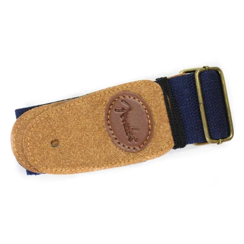 einstellbar komfortable gitarre gürtel woven baumwolle gitarre gurt mit leder enden elektrische akustische folk gitarre zubehör tslm1 free g