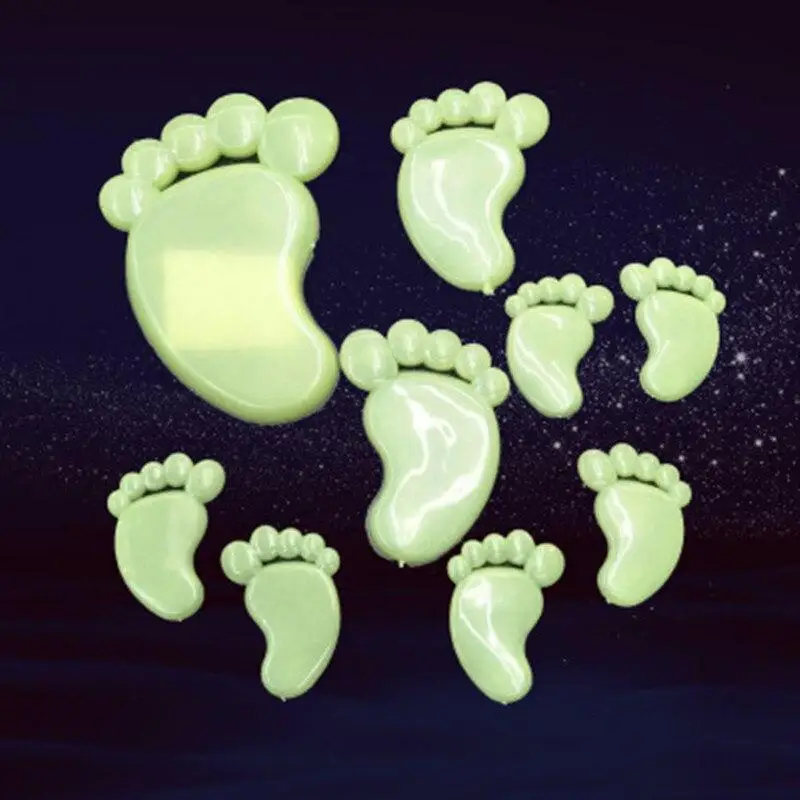 9 шт./компл. детские наклейки нога лодыжки светящиеся игрушки на стену Детская