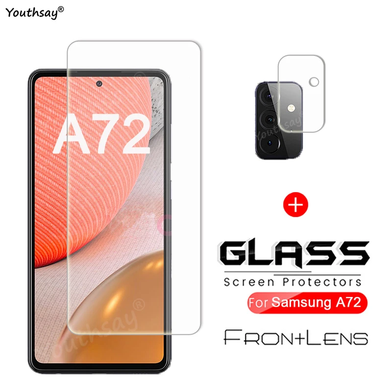 Стекло для Samsung Galaxy A72 закаленное стекло A52 A32 A12 защитная пленка экрана телефона