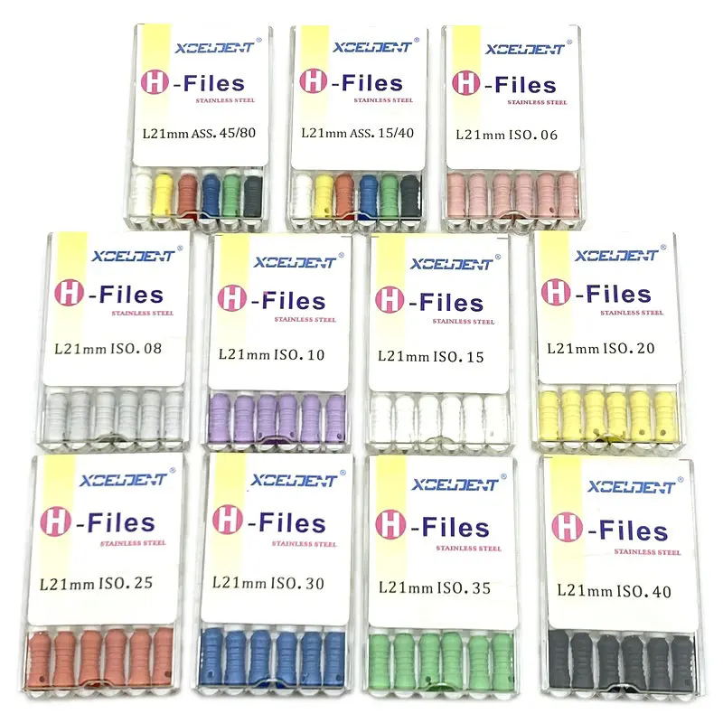 10 коробок Эндодонтический корневой канал H файлы (Ручное использование)