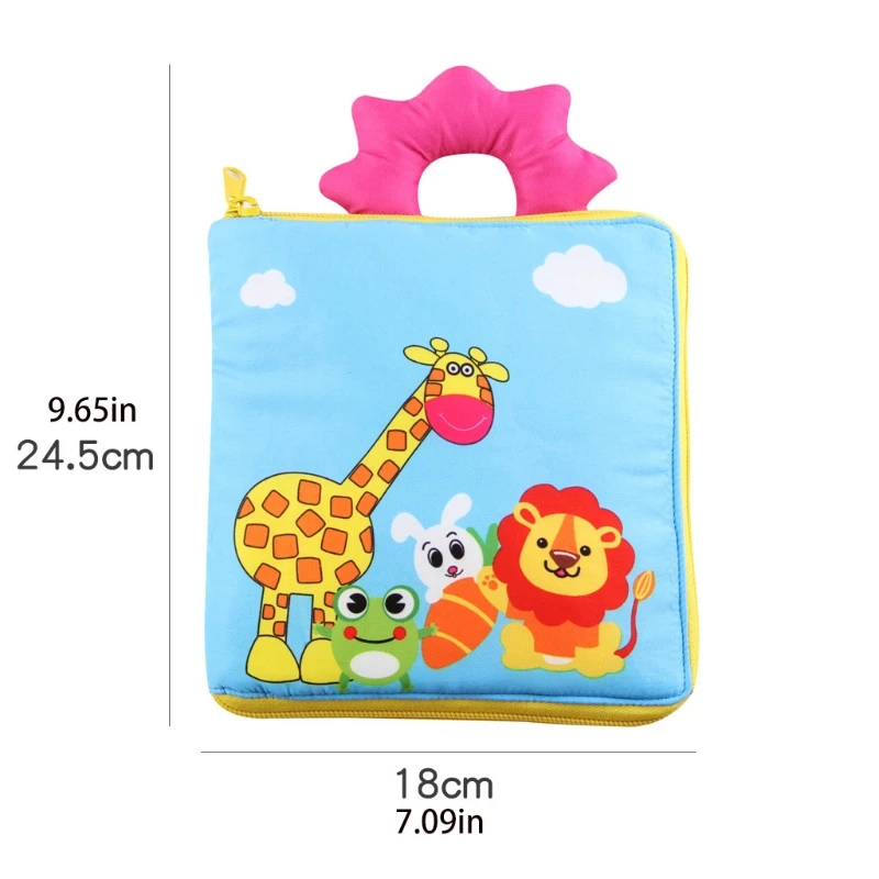 Cloth Books for Babies Soft Book Infants Insects Learn to Dress Counts Crinkle Paper Early Toddlers Development | Игрушки и хобби