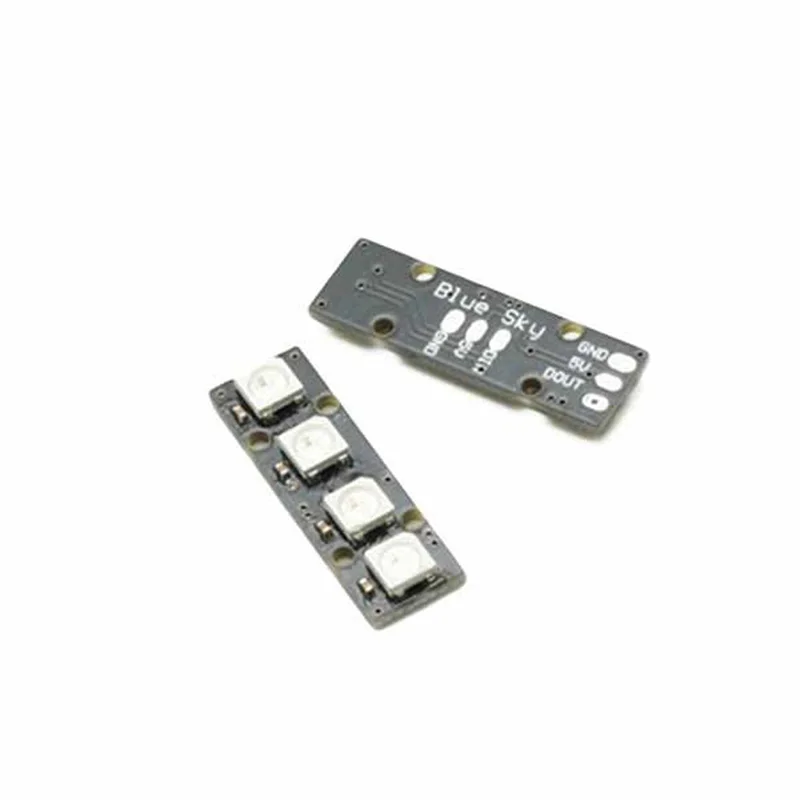 Мини светодиодная лента с 4 WS2812B RGB 5050 Красочный Светодиодный фонарь 7 в для Arduino