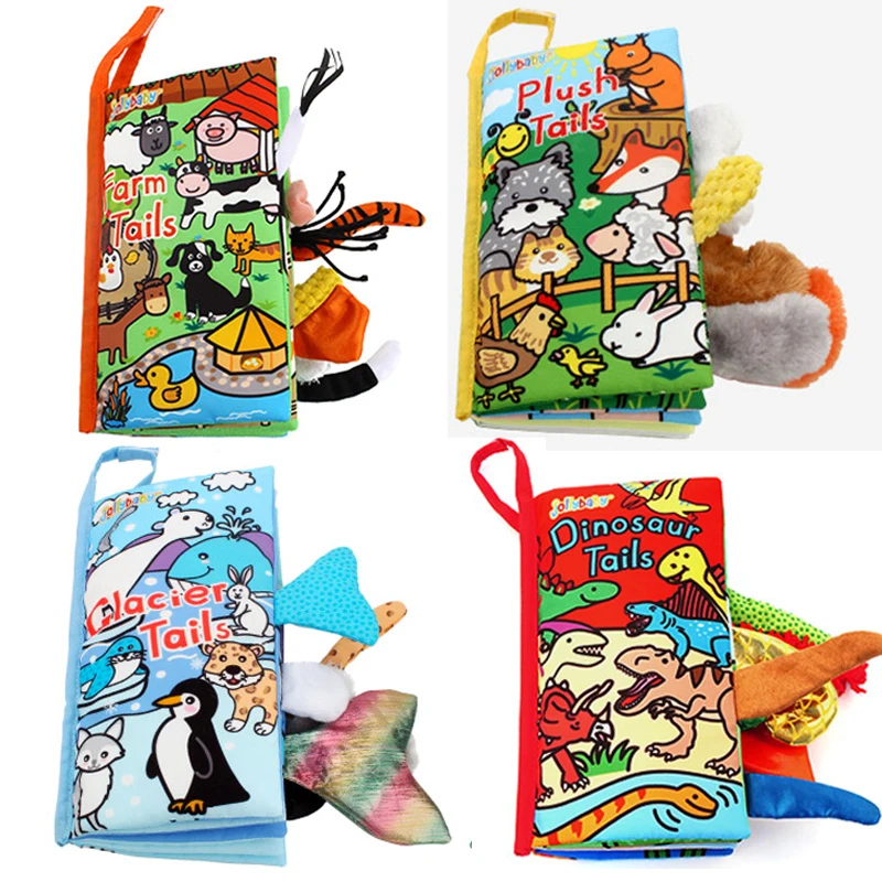 Детская развивающая моющаяся мультяшная стереоскопическая книга с животными и