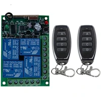 universal wireless remote dc12v 24v 4ch rf relay and transmitter remote garageledlightfanhome appliance control switch