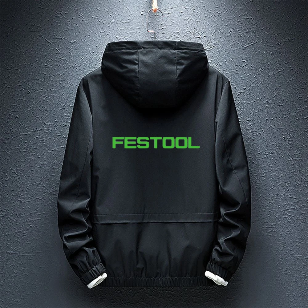 

2021 FESTOOL Power Zipper Classic Hoodies Splice Rainproof Windbreaker Fashion Jackets Coats Man's Casual Spring Autumn Tops