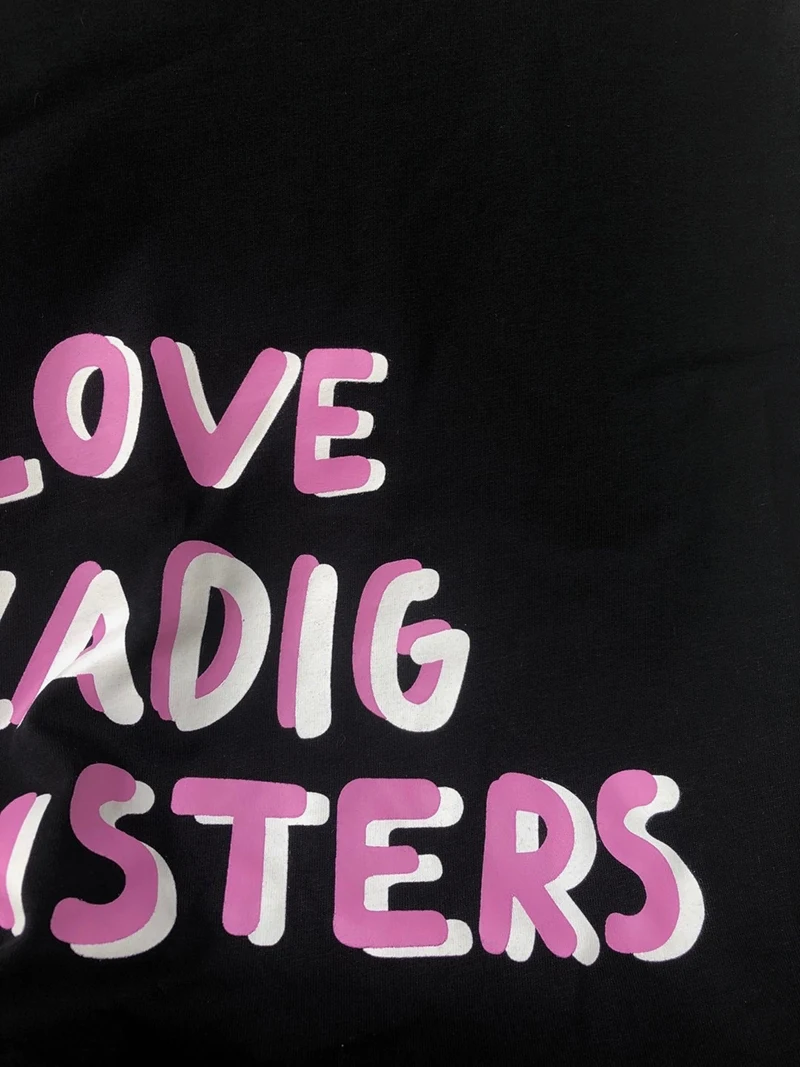 

Rowling Color Letter Graphic Tee Shirts Woman Round Neck Short Sleeve Black Cotton T-Shirt Casual Classic Logo Tshirts Tops 2021