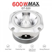 4 inch 600w 6ohm gt s20 12v car aluminum bullet tweeter with capacitor for vehicle auto cars stereo modified
