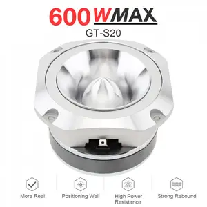 4-дюймовый Алюминиевый цилиндрический твитер, 600 Вт, 6 Ом, 12 В, с конденсатором, модифицированный для автомобилей