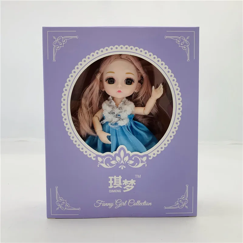 New 6Inch 13 Movable Joint BJD Doll 3D Big Eyes Dolls Baby Girl Dress Up Fashion Holiday Gift Toys for Girls |